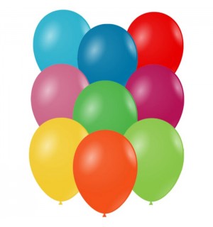 ΜΠΑΛΟΝΙΑ ΧΥΜΑ R100 11” 100τεμ. ΦΑΚΕΛΟ (διαφ.χρωμ.)